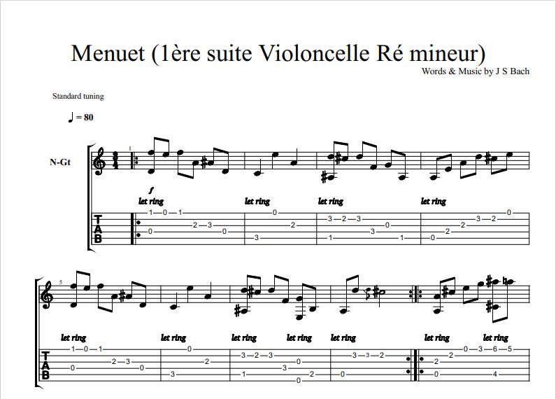 Bach Menuet
