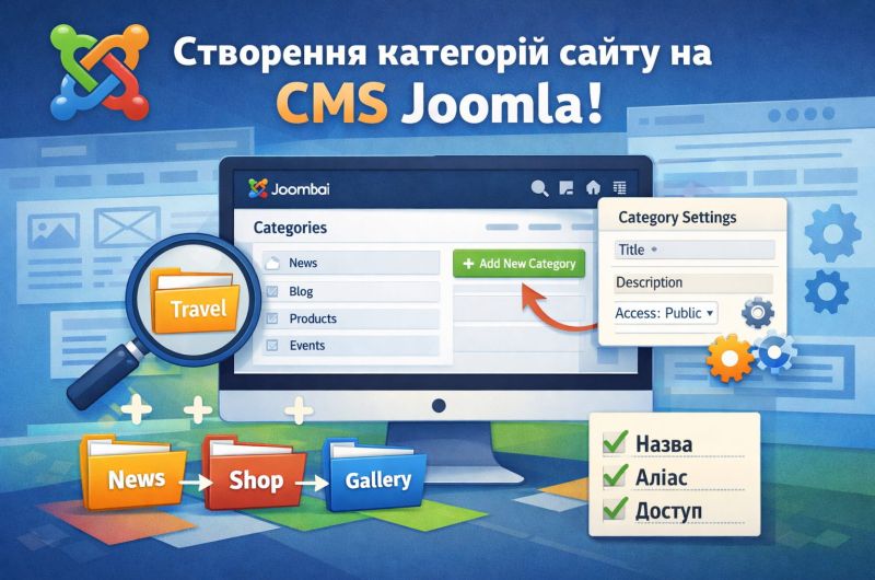 Создание категорий сайта