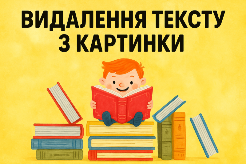 Видалити текст з фото