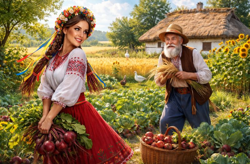 На городі бурячок