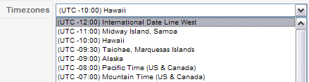 timezone