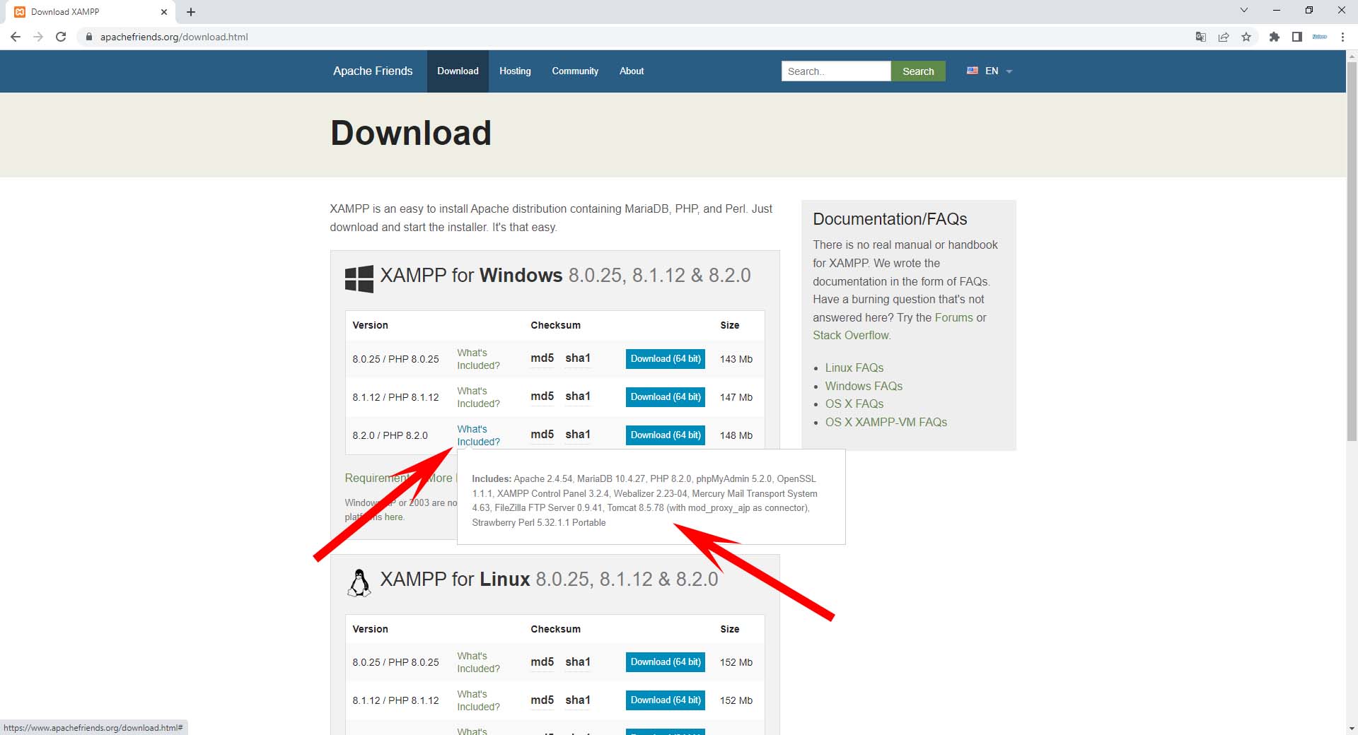 Особливості XAMPP