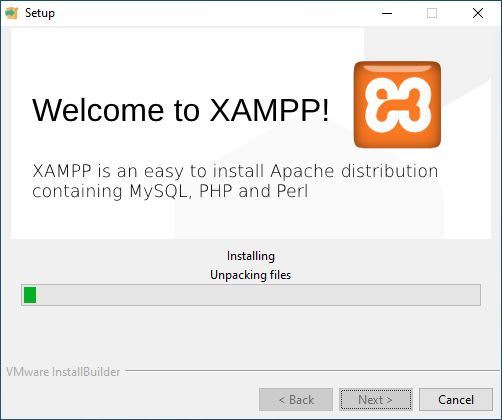 XAMPP install