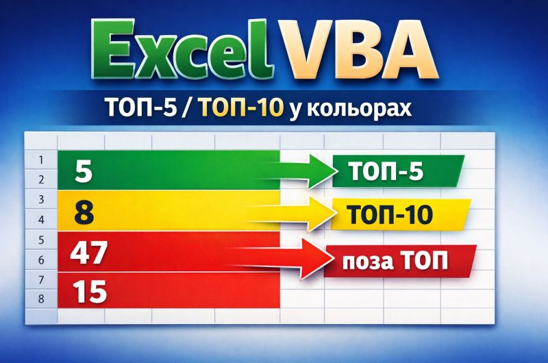 Автоматическое закрашивание строк в Excel