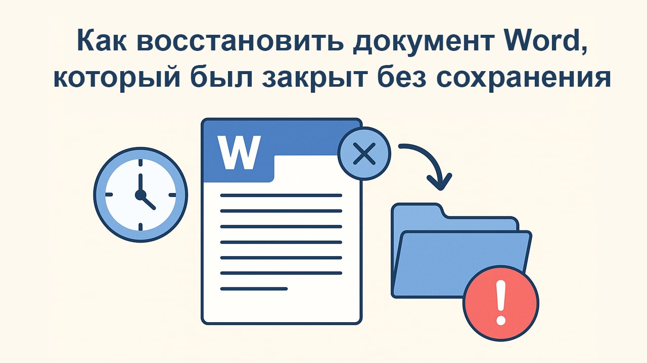 Как восстановить документ Word